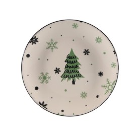 Vianočný keramický dezertný tanier 19cm stromček