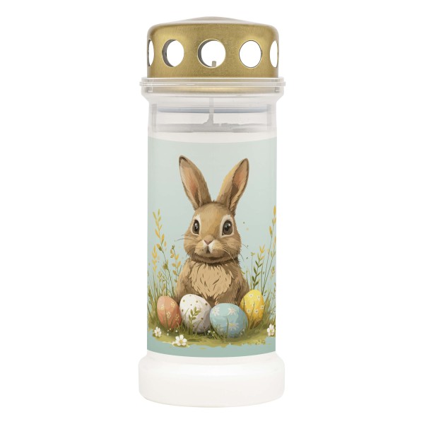 DIZAJN VEĽKONOČNÉHO ZAJAČIKA NA CINTORÍNE BIELY