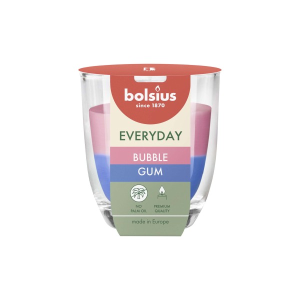Vonná sviečka v skle BOLSIUS 24 hodín bubble gum