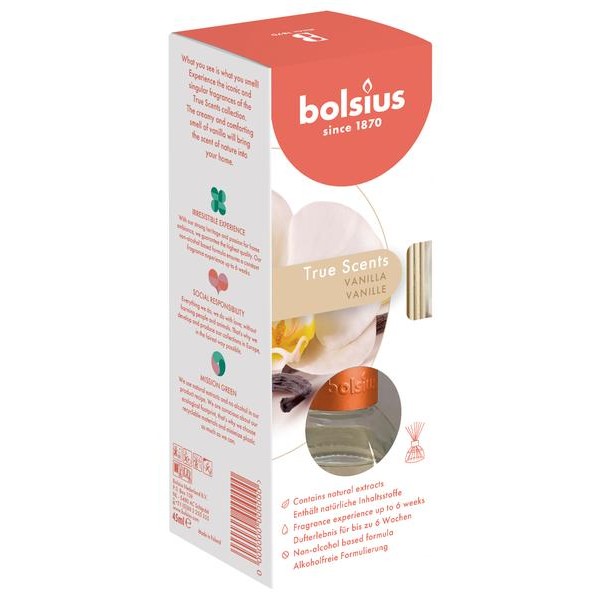 Vonný difuzér Bolsius 45 ml vanilka