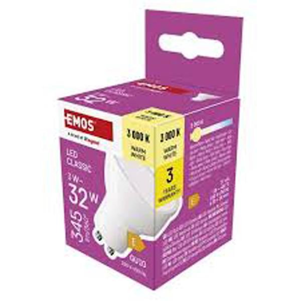 ŽIAROVKA LED CLS MR16 3W 345LM GU10 WW