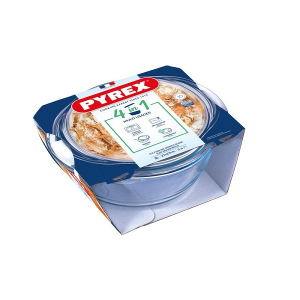 ZAPEKACIA MISA OKRÚHLA S VEKOM PYREX 3L SKLO