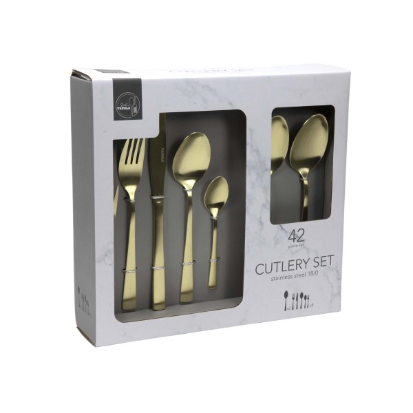 SADA PRÍBOROV 42 KS ZLATÁ