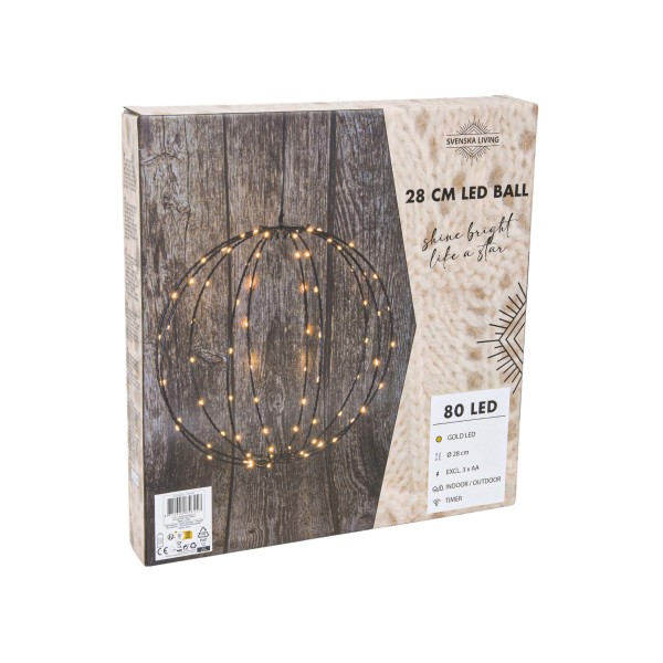 VIEDOL GUĽA ČIERNA, 28CM 80GOLD VIEDOL ČASOVAČ MIMO