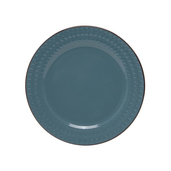 Keramický plytký tanier ROMA 28cm modrý