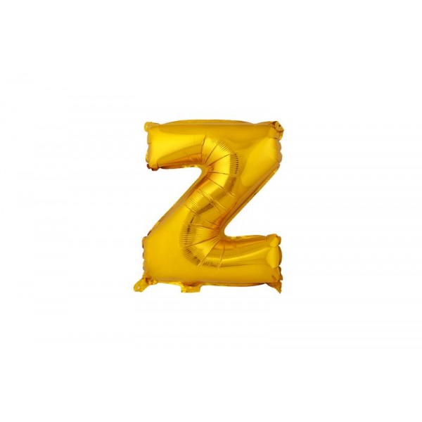 Balónik písmenko "Z" TORO 30cm zlatá