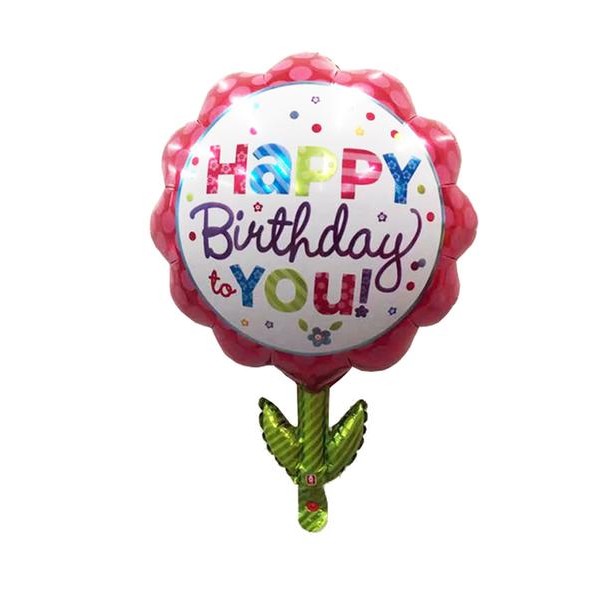 Balónik "Happy Birthday" TORO kytka
