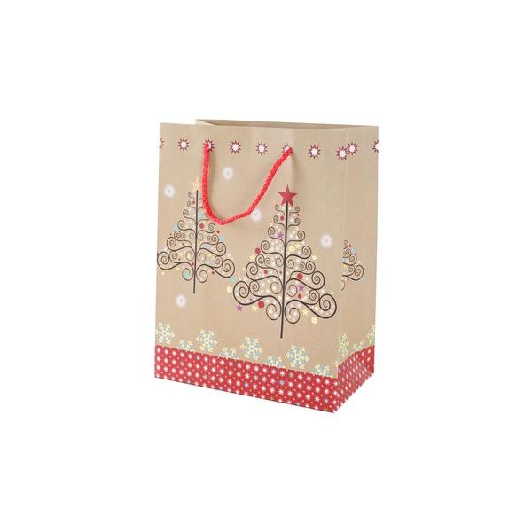 Papierová vianočná darčeková taška Toro 23 x 18 x 10 cm assort