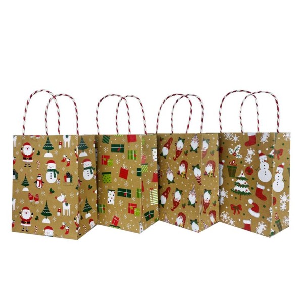 Papierová darčeková taška TORO 23x18x10cm MIX zlaté vianoce