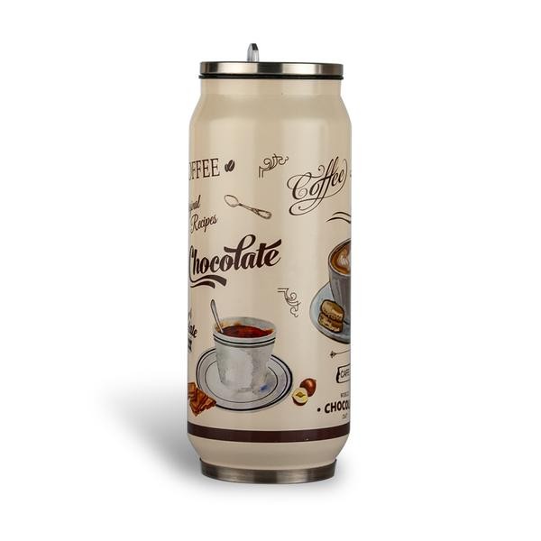 Nerezový termohrnek s pítkom TORO 400ml café du Jour