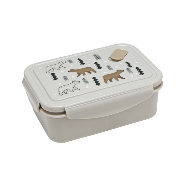 Plastový desiatový box s ventilom KITCHISIMO 830ml medvedík