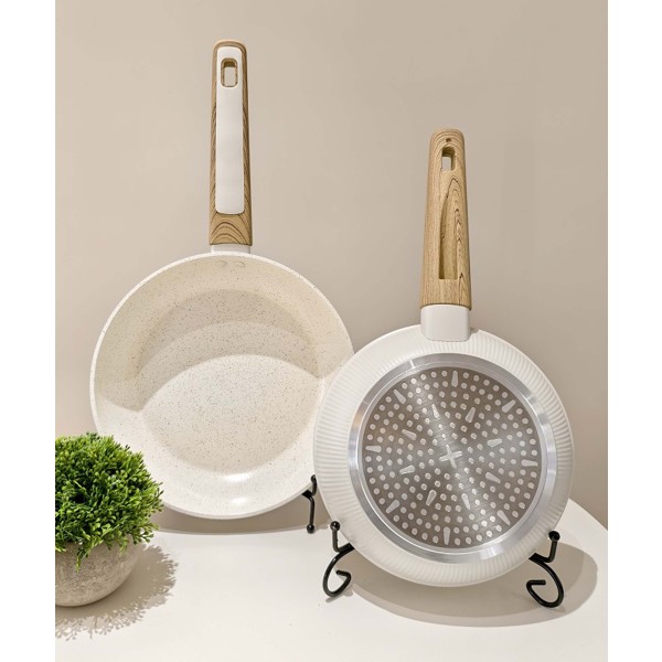 Panvica KITCHISIMO BIANCO 28cm nepriľnavý povrch