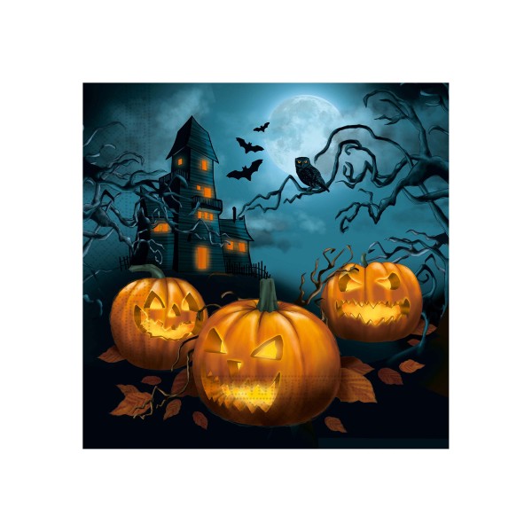 Papierové obrúsky 33x33cm 2vrstvové halloween 20ks