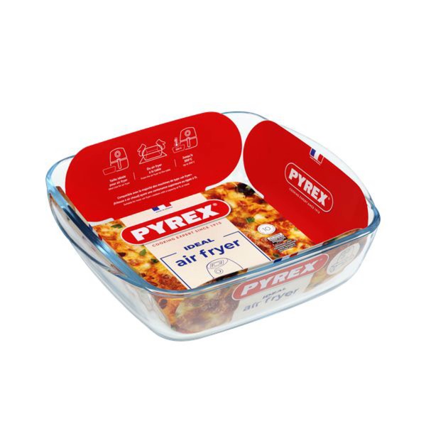 Sklenená misa do teplovzdušnej rúry PYREX 25x22cm/2,2l., borosilikát