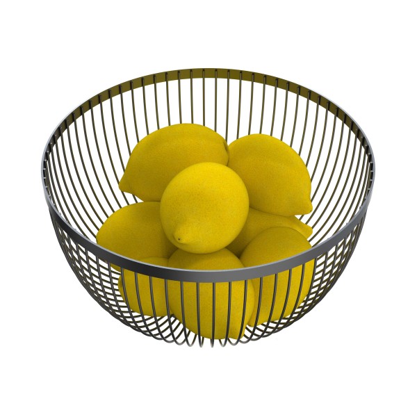 Drôtená misa na ovocie KITCHISIMO čierna Ø24,5cm