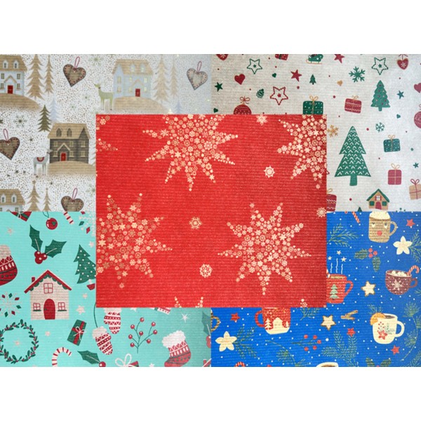 VIANOČNÝ BALIACI PAPIER ECOCOLOR 0,7MX1,5M NBJ