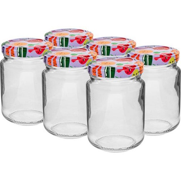 Zaváracie poháre s viečkom TORO Twist 156ml 6ks