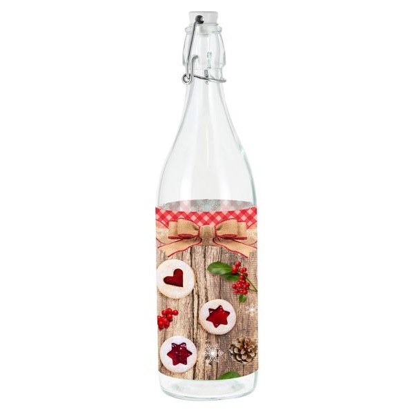 Sklenená fľaša s patentným uzáverom TORO 260ml linecké