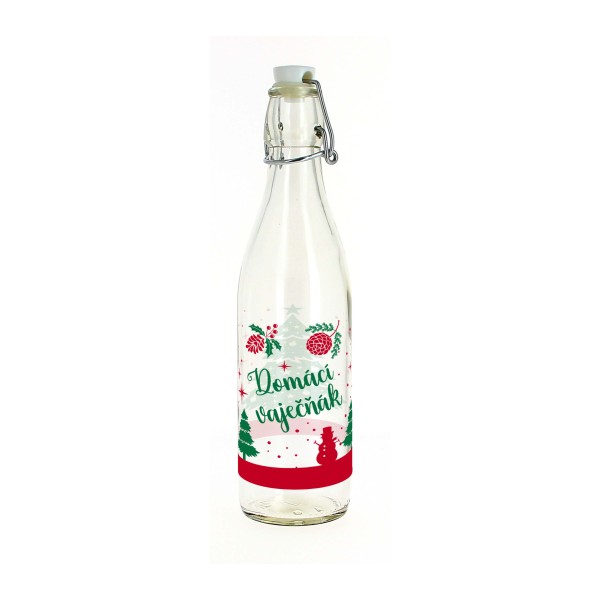 FĽAŠA S UZÁVEROM 540 ML DOMÁCEHO VAJEČNÉHO LIKÉRU