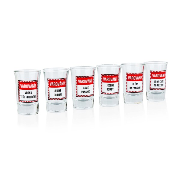 Darčeková sada panákov 6x40ml TORO varovanie