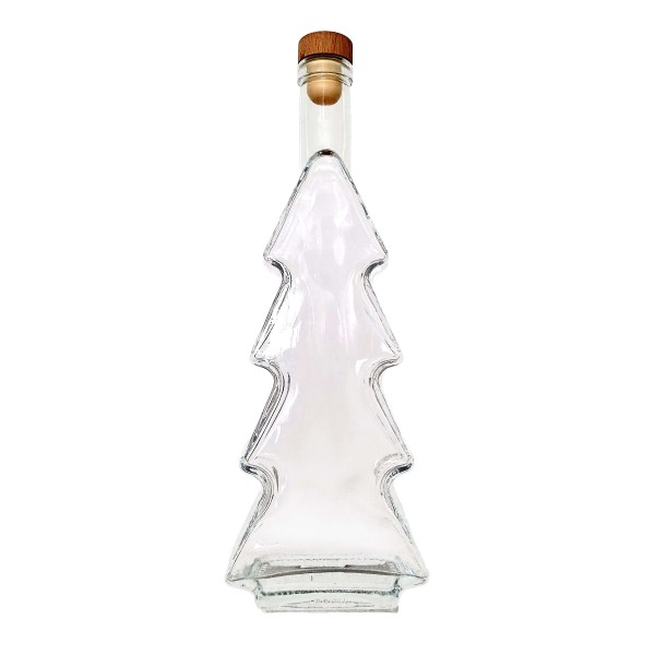 FĽAŠA V TVARE VIANOČNÉHO STROMČEKA 500ML SKLO