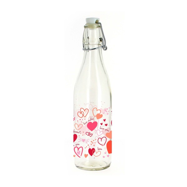 FĽAŠA S PATENTNÝM UZÁVEROM 540 ML SRDCE