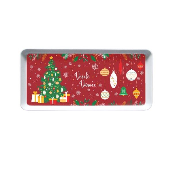 Servírovacia tácka TORO 35x16,5cm vianočný stromček