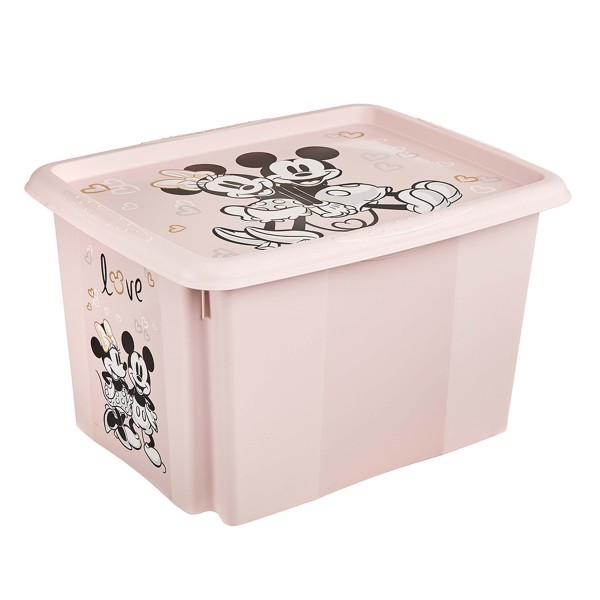 Plastový úložný box s vekom KEEEPER 30l Minnie