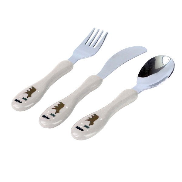 Sada detských príborov KITCHISIMO 3ks medvedík