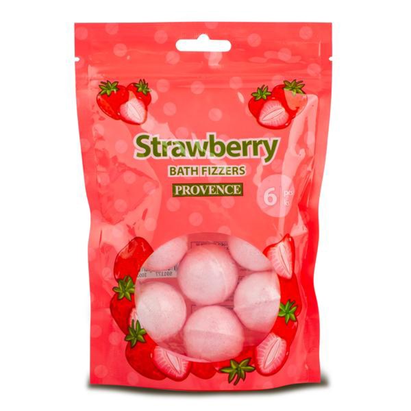 Šumivá bomba do kúpeľa PROVENCE jahoda 6x20g
