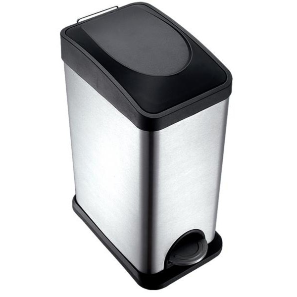 Nerezový nášľapný odpadkový kôš TORO 15l