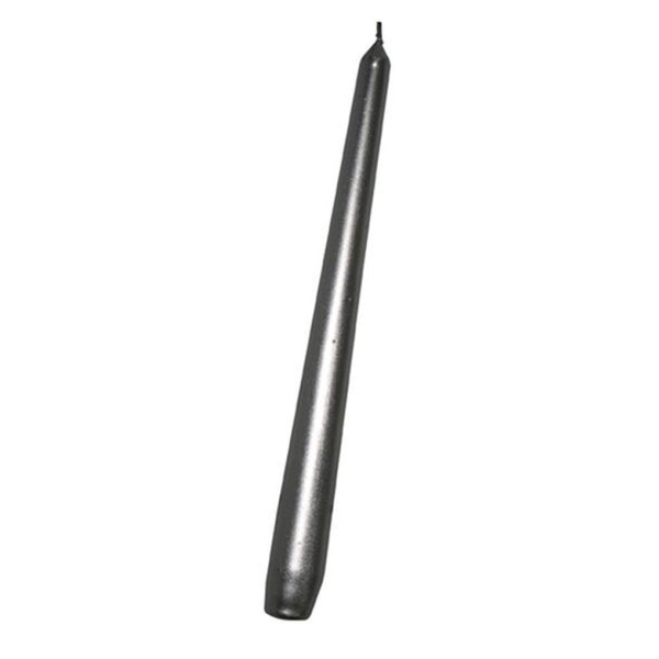 Kónická sviečka 24,5cm PROVENCE strieborná