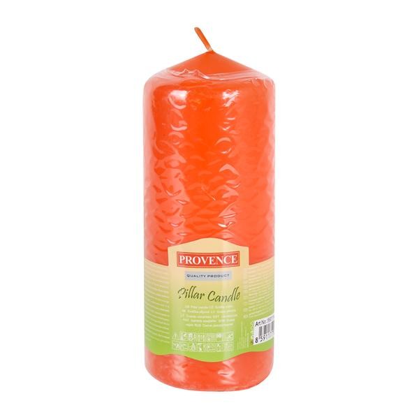 Neparfumovaná sviečka Provence 16 cm oranžová