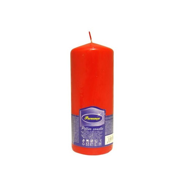 Neparfumovaná sviečka PROVENCE 16cm červená