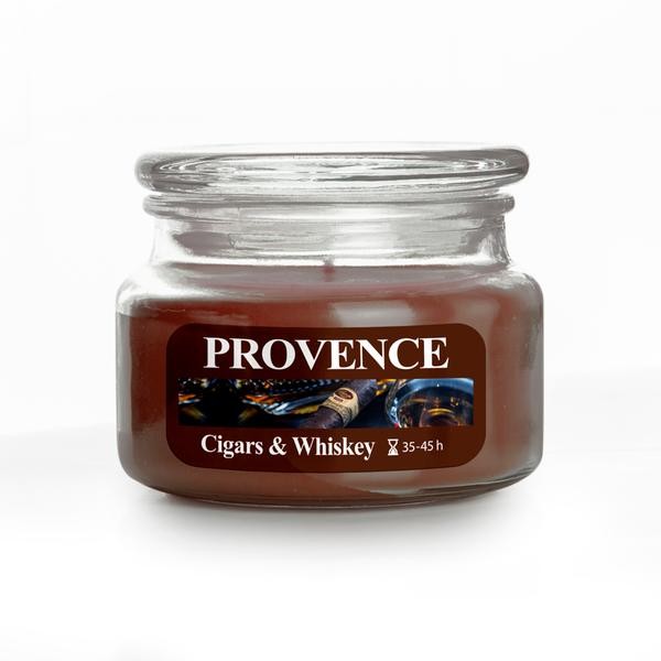 Vonná sviečka v skle PROVENCE 45 hodín cigars&whiskey