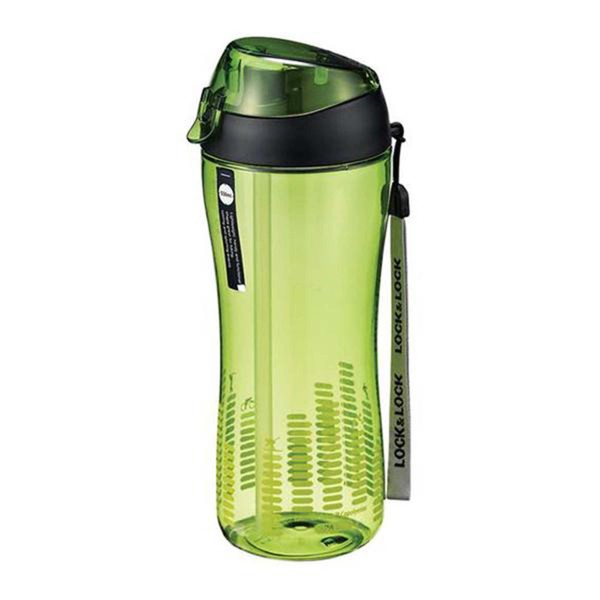 Fľaša na pitie so slamkou LOCK 550ml zelená