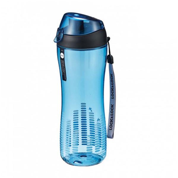 Fľaša na pitie s náustkom LOCK 550ml modrá