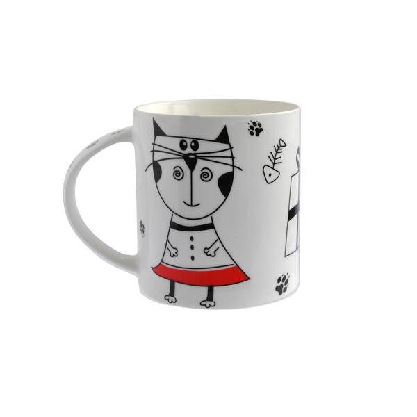 Hrnček zvieratká 350 ml, porcelán, assort