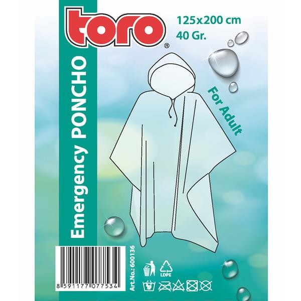 Poncho pláštenka pre dospelých TORO