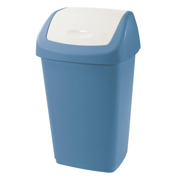 Plastový kôš na odpadky TONTARELLI Aurora 25l modrobiely