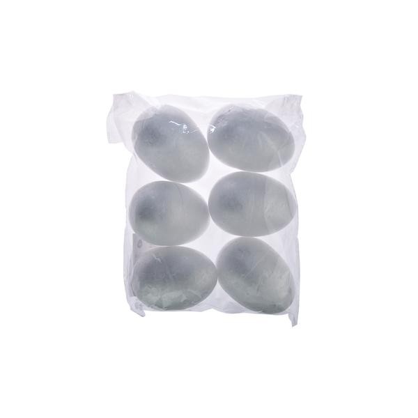 Polystyrénové dekoračné vajcia 7cm 6ks
