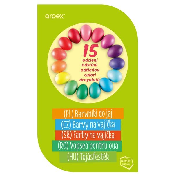 FARBY VAJEC 15 ODTIEŇOV