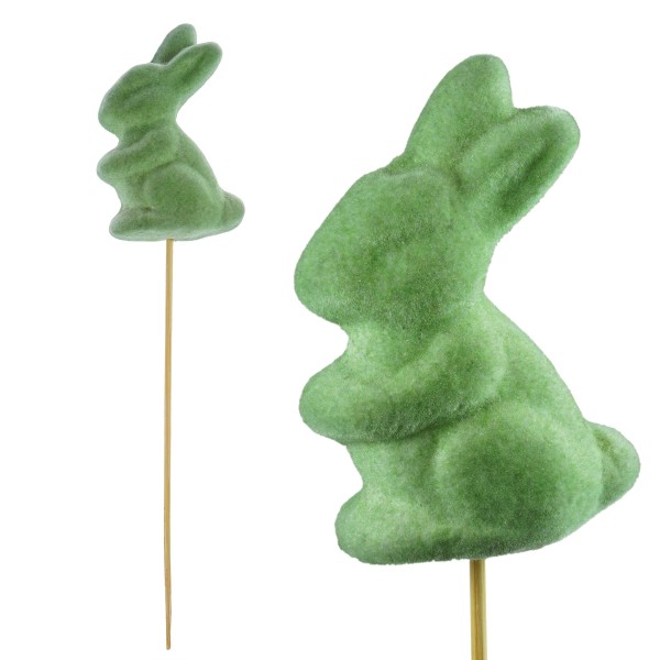 ZELENÝ KRÁLIK NA PALIČKE 25CM
