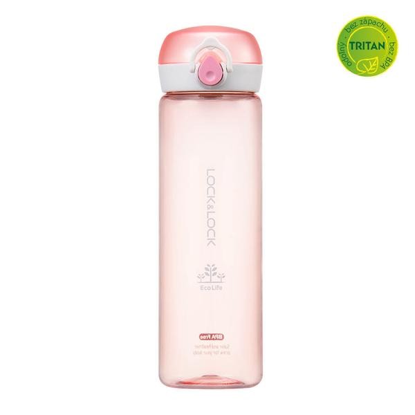 Fľaša na vodu "Bisfree One Touch" 550 ml, ružová