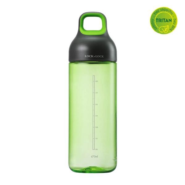 Športová fľaša lock, 470 ml, zelená
