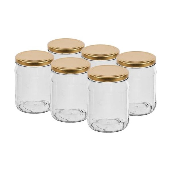 Zaváracie poháre s viečkom 500ml TWIST 6ks