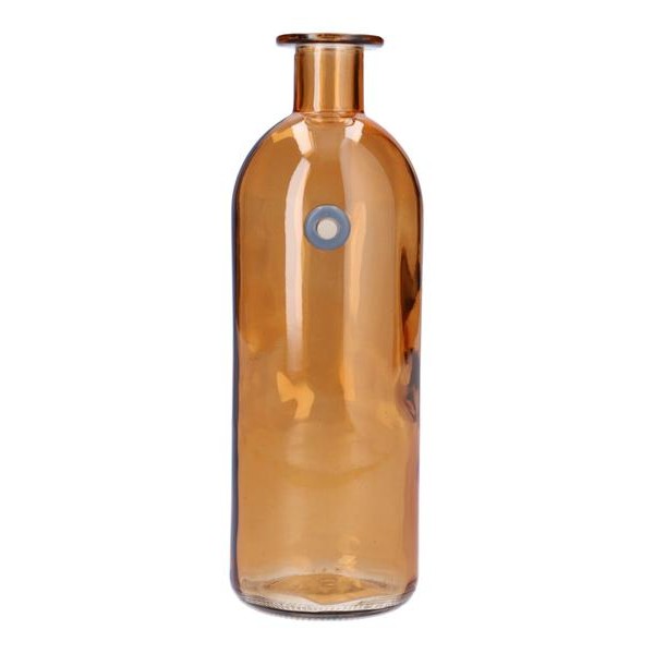 Sklenená váza fľaša WALLFLOWER 20,5cm terra