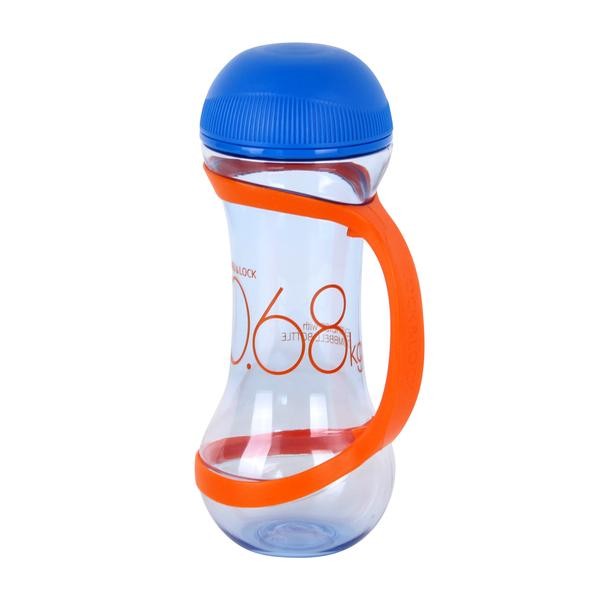 Fľaša športová, činka, objem 560 ml, modrá