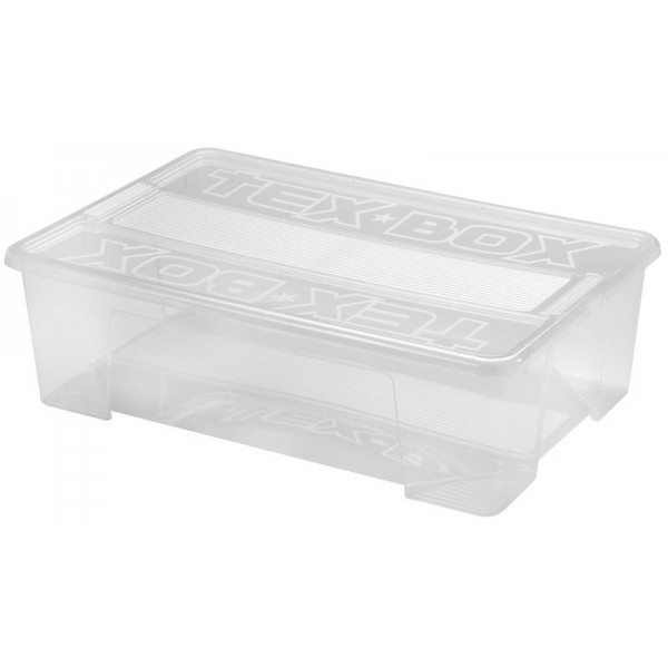 Plastový úložný box s vekom HEIDRUN TexBox 28l