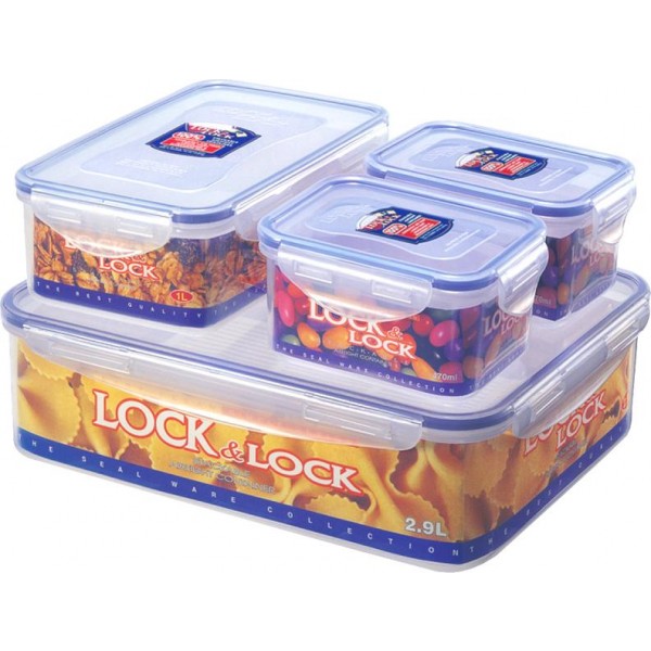 Dóza na potraviny Lock - set 4 ks